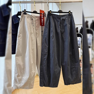 休闲裤 长裤 女秋季 子显瘦老爹裤 潮 韩系慵懒风松弛感裤 胖m200斤工装