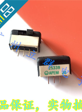 25339NA 进口APEM 滑动开关 3脚2档 25339 侧位开关 丨
