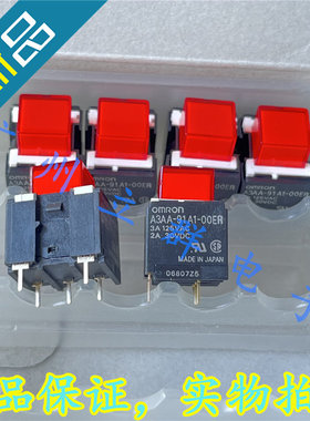 A3AA-91A1-00ER 进口 带LED红色5脚复位开关 小型按钮开关 丨