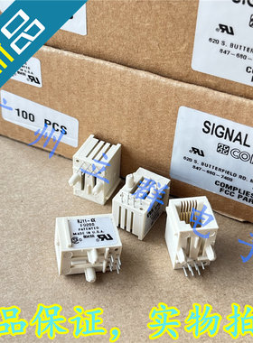 RJ11-6X 进口CORCOM RJ11网络插口连接器 F9200 单孔 6脚 丨