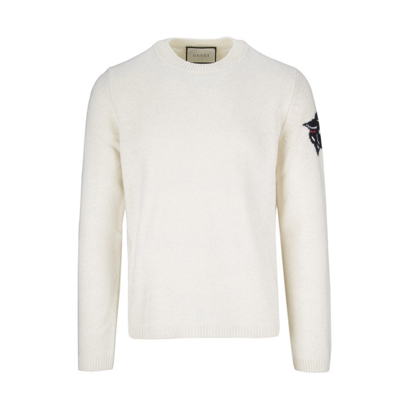 正品Gucci/古奇毛衣男酷奇新款老虎头袖子羊毛针织衫古奇男装OP在类目 男装, 针织衫/毛衣中 - 来自Buy2taobao.com提供专业的淘宝代购服务