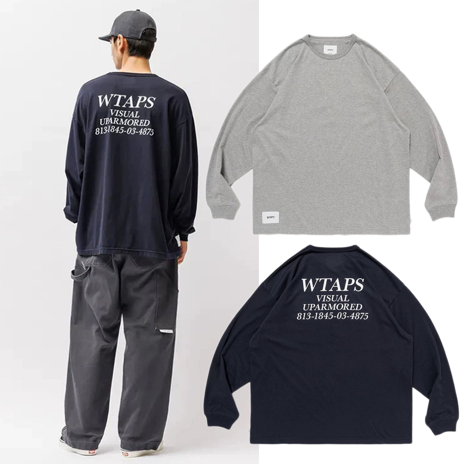 现货 WTAPS西山彻日系潮牌CityBoy宽松春季重磅纯棉打底长袖T恤男,男装,T恤,淘宝优惠券,粉丝福利购,淘宝优惠卷