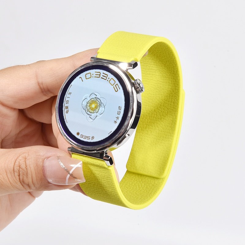 适用华为watch5手表表带磁吸新款watch4pro硅胶女款gt3/4代oppo智能1男gt5高级磁吸46mm时尚gt2pro创意小众2E