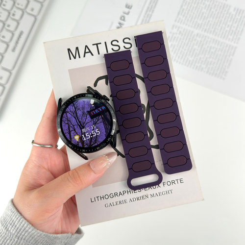 适用小米手表多彩拼色运动表带