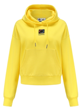 店铺推荐卡帕Kappa女款套头帽衫休闲运动连帽卫衣-K0B22MT36