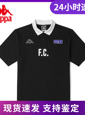 卡帕Kappa Azzurro系列短袖新款情侣男女POLOT恤运动半袖KAB1SP03