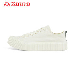 Kappa卡帕帆布鞋情侣男女板鞋轻便白鞋K0BX5VS32