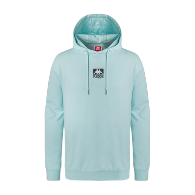 kappa男女长袖蓝色春夏套头帽衫