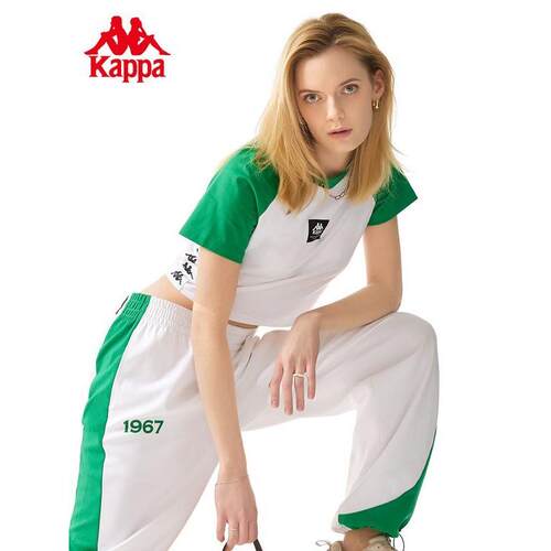 Kappa卡帕短袖T-SHIRT新款女运动短袖休闲T