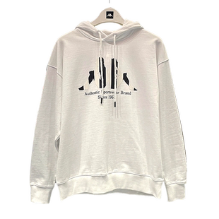 卡帕背靠背Kappa卫衣男子春运动上衣休闲套头连帽针织衫KAB0KT04