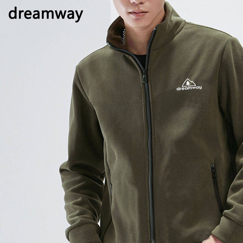 户外保暖抓绒衣男开衫