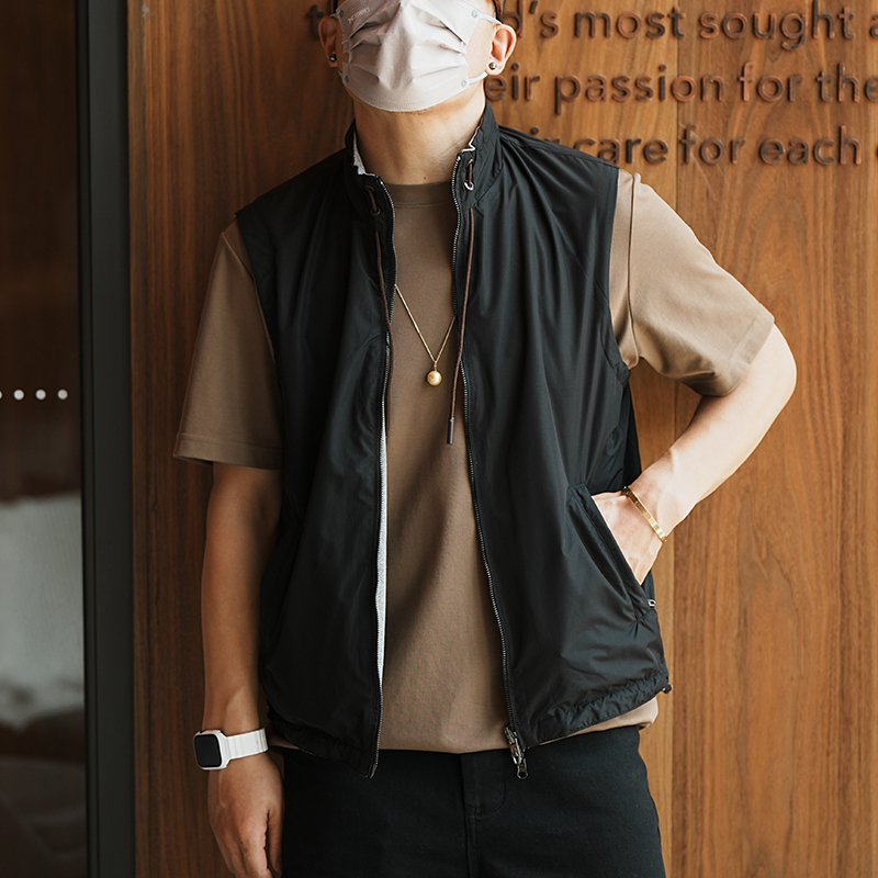 马甲坎肩城市户外立领防风潮内搭