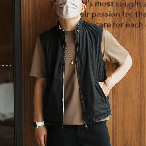 马甲坎肩城市户外立领防风潮内搭