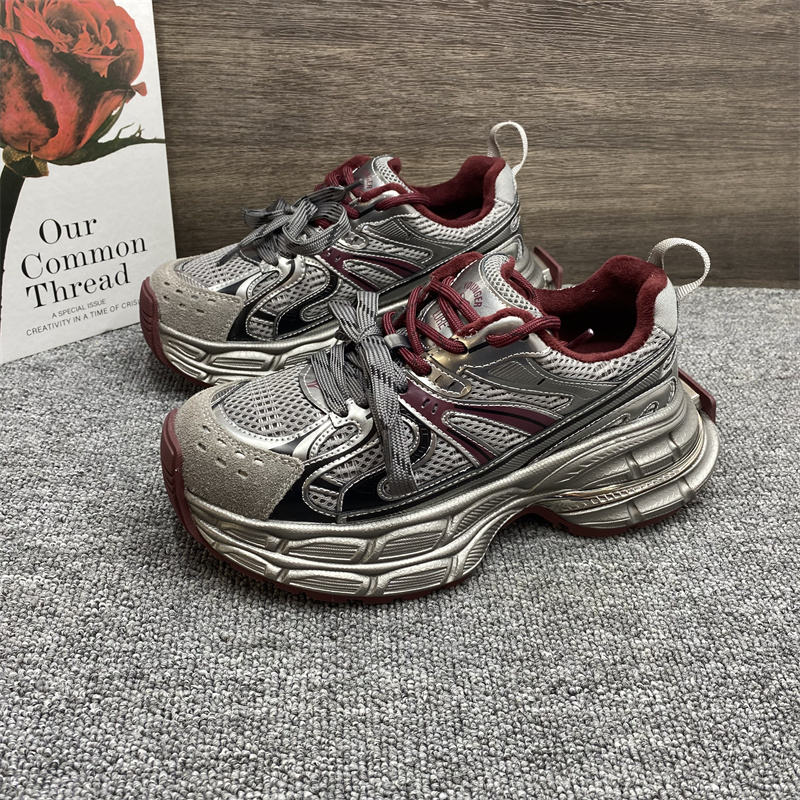 厚底老爹鞋女真皮百搭加绒棉鞋