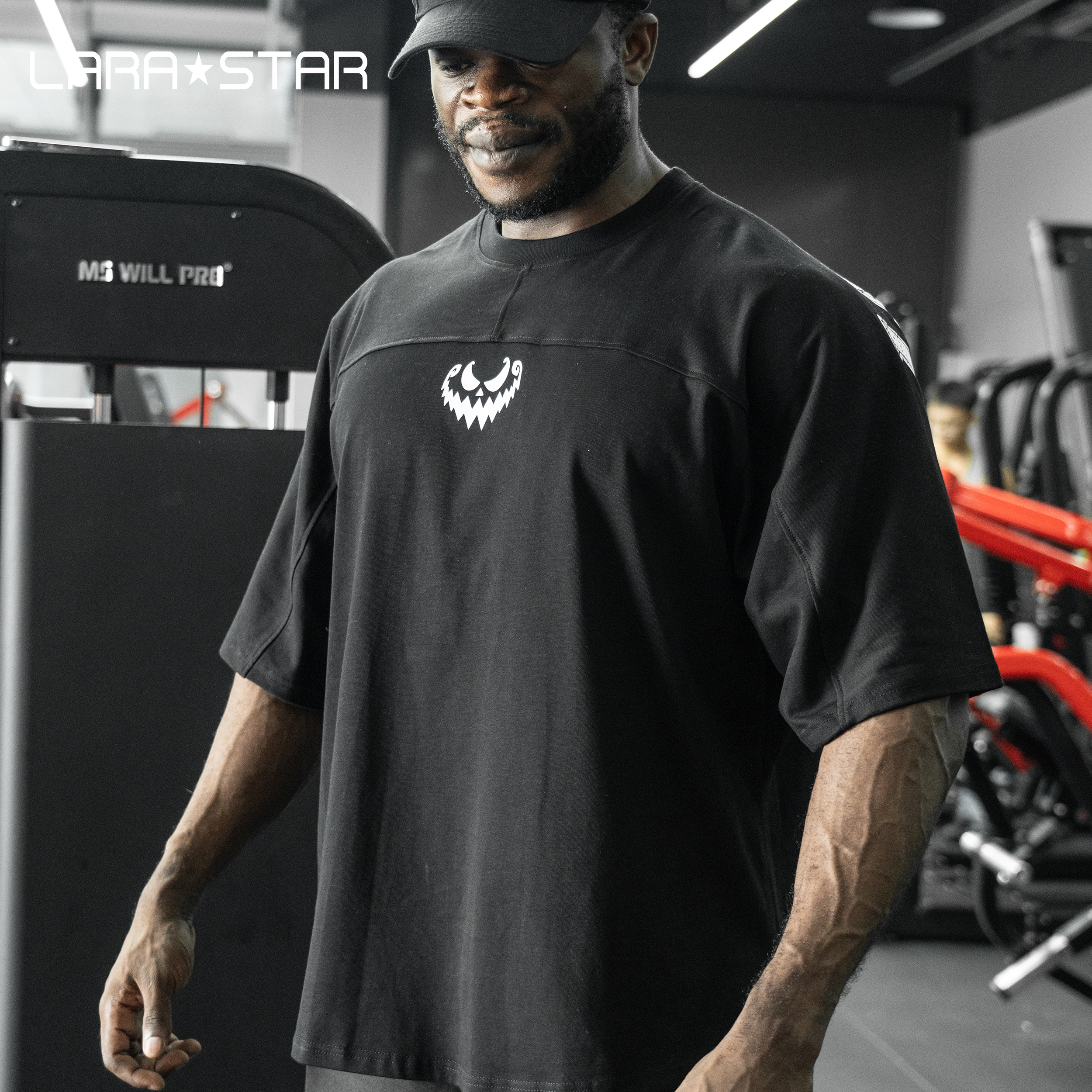 劳拉之星美式复古宽松透气短袖