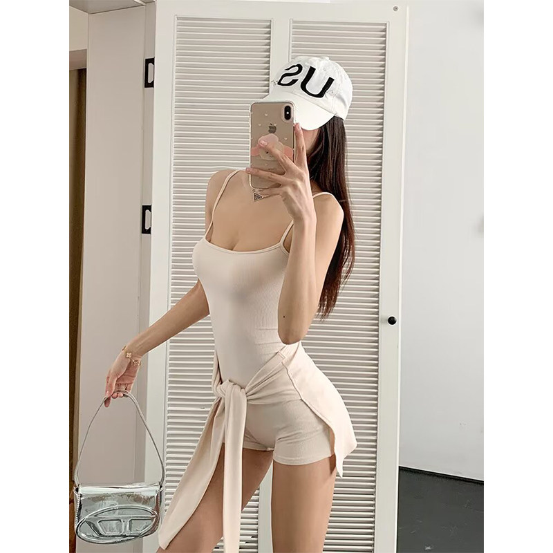 ZRSHOP性感辣妹chic时髦腰部绑带两件套T恤女紧身显瘦吊带连体衣,女装/女士精品,连体衣/裤,淘宝优惠券,粉丝福利购,淘宝优惠卷