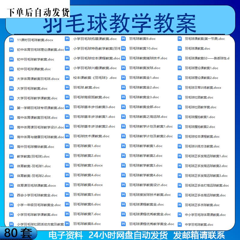 中小学大学学校体育课程羽毛球日常训练设计教学教案大全范文模板