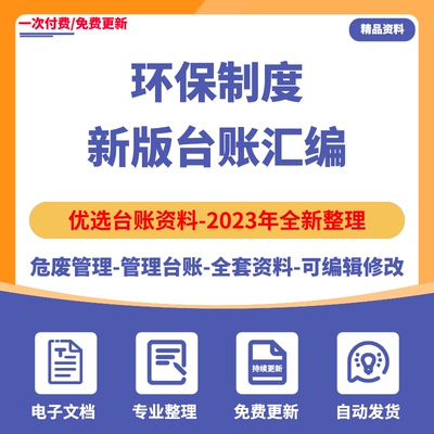 环保制度台账汇编企业危废环境管理应急预案实际案例完整模板新版