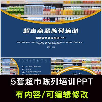 超市商品陈列知识培训PPT课件员工培训商品陈列原则要求和方法