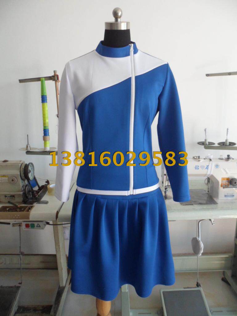 定做新款促销员服装啤酒牛奶饮料服装女冬季加厚长袖导购员工作服