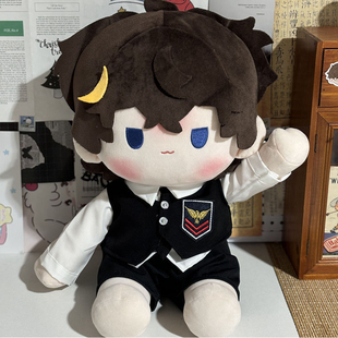 40cm娃衣棉花娃娃衣服坐姿英伦学院风酷帅男日常套装 帅气 西装