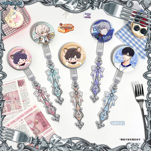 吧唧打卡棒谷子谷美亚克力周边收纳磁吸展示哥特风叉子双面夹层