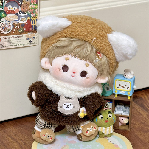 20cm娃衣棉花娃娃衣服美拉德复古