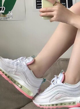 NIKE耐克AIR MAX 97女子子弹头气垫缓震复古休闲跑步鞋DJ1498-100