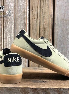 NIKE耐克SB Blazer Low GT黑橄榄绿复古休闲运动滑板鞋704939-303