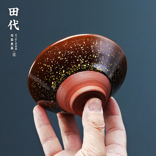 田代手工柴烧冰裂结晶釉陶瓷建盏