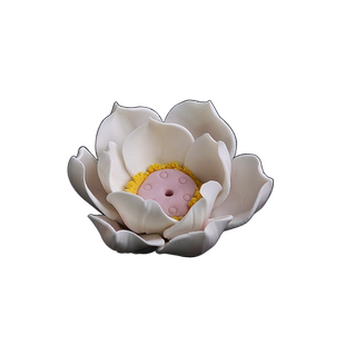 田代仿古手工陶瓷香插茶室禅意香托家用香座迷你香炉线香室内茶具