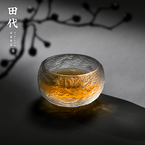 古法脱蜡琉璃 莲叶雕刻外观