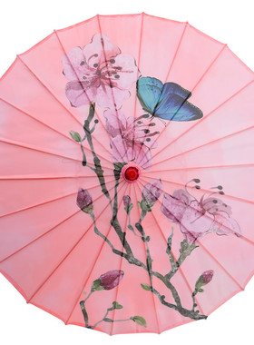关关雎鸠舞伞雨涧春行图伞故乡情
