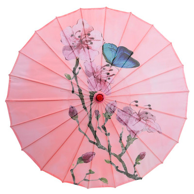 关关雎鸠舞伞雨涧春行图伞故乡情