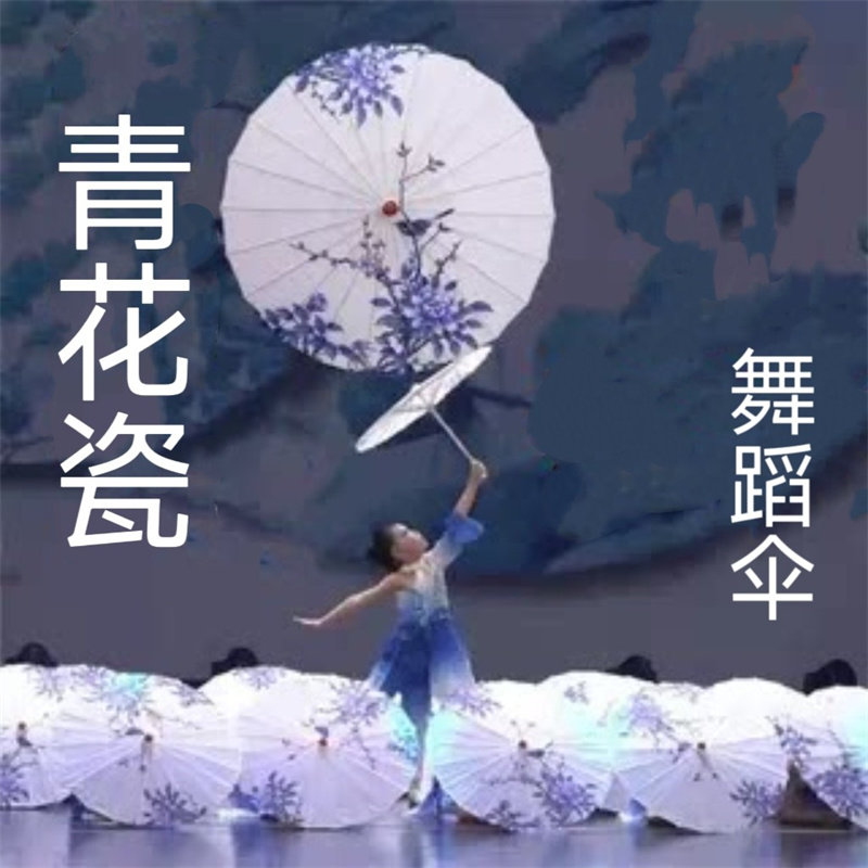 青花瓷古装舞蹈伞古典舞伞