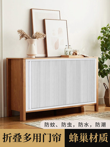 定制折叠式免打孔自装伸缩柜门