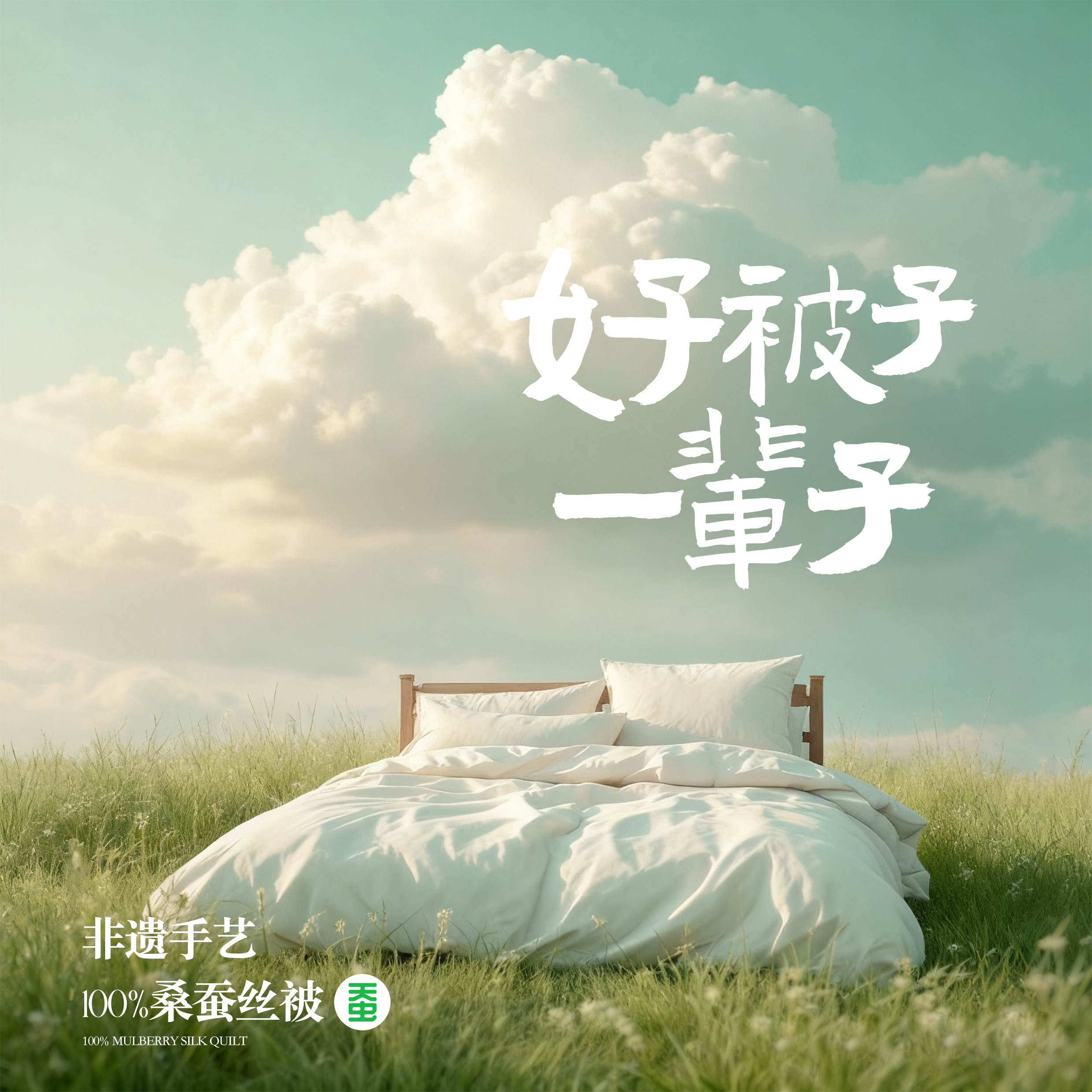 何凡非遗宣传 桐乡原产地桑蚕丝被手工非遗100%桑蚕丝双宫茧被子,床上用品,蚕丝被,淘宝优惠券,粉丝福利购,淘宝优惠卷