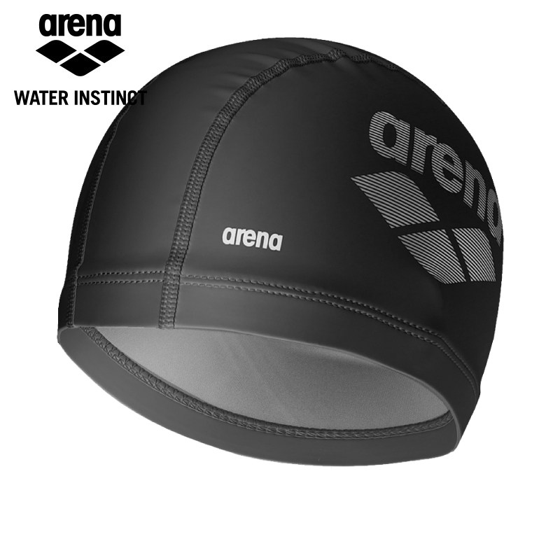 新款arena阿瑞娜泳帽pu防水贴合