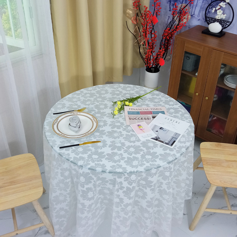 透明一次性桌布加厚圆桌方桌台布