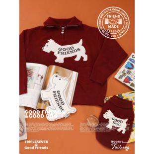 好朋友复古商店x纳毛方式 | 可爱宠物针织复古毛衣羊毛混纺