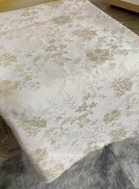 丝滑提花面料工厂价复古一米起售