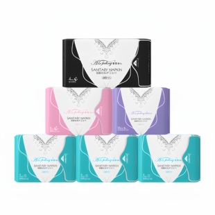 菲菲羽儿迷你卫生巾 附带棉柔擦拭巾ph5.5弱酸6包组合装