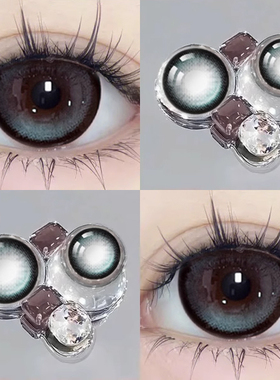 lemon美瞳定轴高光年抛蓝色大直径三明治夹层工艺隐形眼镜DTB