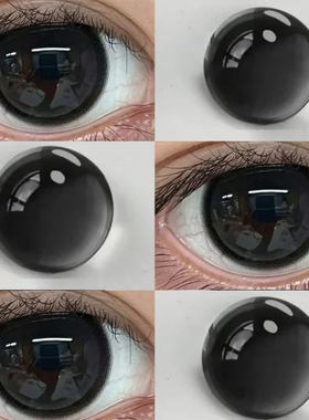 fullygift美瞳纯爱发生大直径黑纯欲隐形眼镜半年抛年抛旗舰店fpw