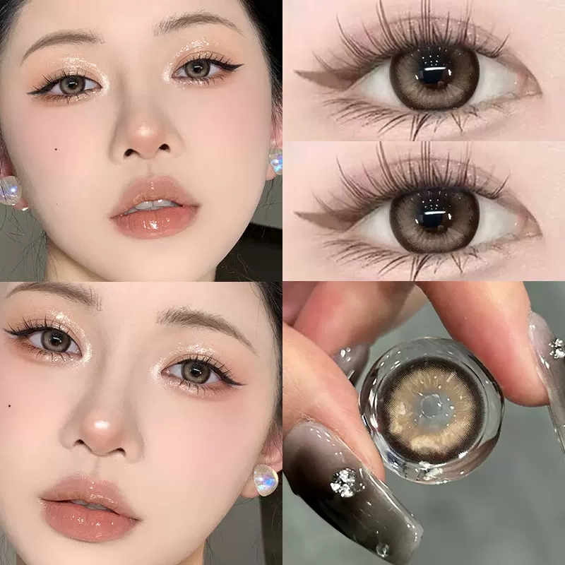 CARECON泰式辣妹金棕瞳美瞳半年抛大小直径妈生混血女隐形眼镜sk