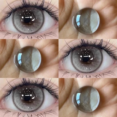 2026年新款美瞳日抛30片装一次性大直径灰色混血新款隐形眼镜sk