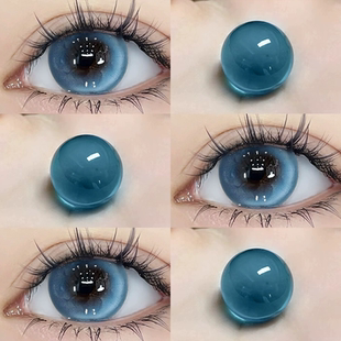 berrylook蓝色星球美瞳半年抛大直径棕色混血隐形眼镜正品官方8TB