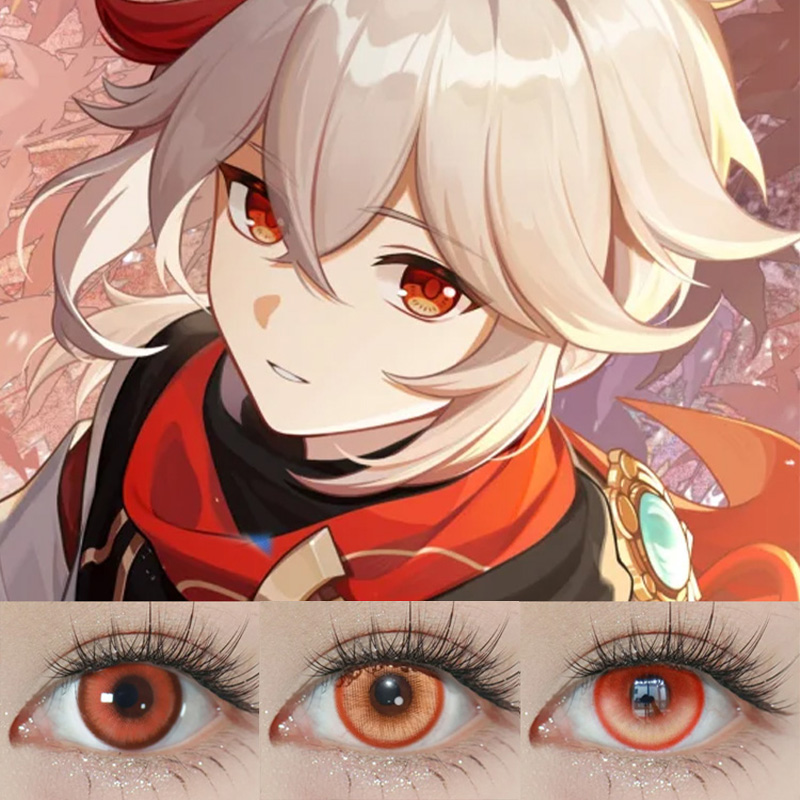 枫原万叶COS美瞳原神