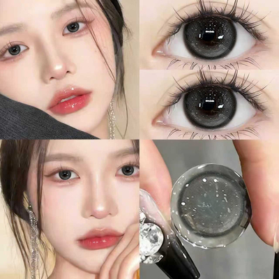 旧回忆美瞳年抛灰色自然日常通勤近视隐形眼镜正品官方旗舰店DTB