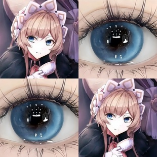 木偶桑多涅cos美瞳半年抛原神愚人众执行官空月之歌隐形眼镜DTB